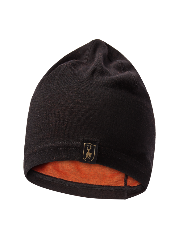 Hatte, Huer & Caps - Deerhunter - Quinn beanie i merino -Black Oak