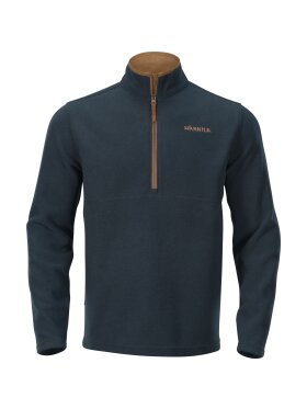 Trøjer & Fleece - Härkila - Sandhem fleece pullover - Dark navy melange