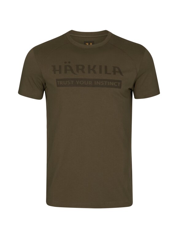 T-Shirts & Poloshirts - Härkila - Härkila logo S/S t-shirt - Willow green