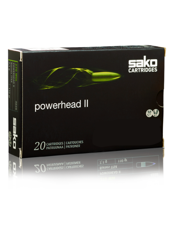 Blyfri riffelammunition - Sako - Powerhead II 222 rem 3,2 g