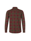 Skjorter - Seeland - GLEN FLANNEL SHORT RED FOREST GREEN CHECK