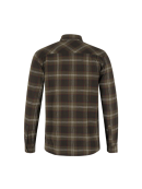 Skjorter - Seeland - GREEN FLANNEL SHIRT PINE GREEN CHECK